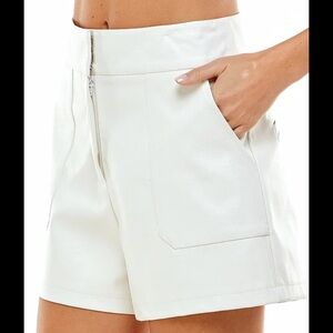 TCEC leather Shorts